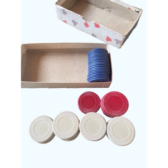 Vintage Assorted Stackwell Harvite Poker Chips - Picture 3 of 12